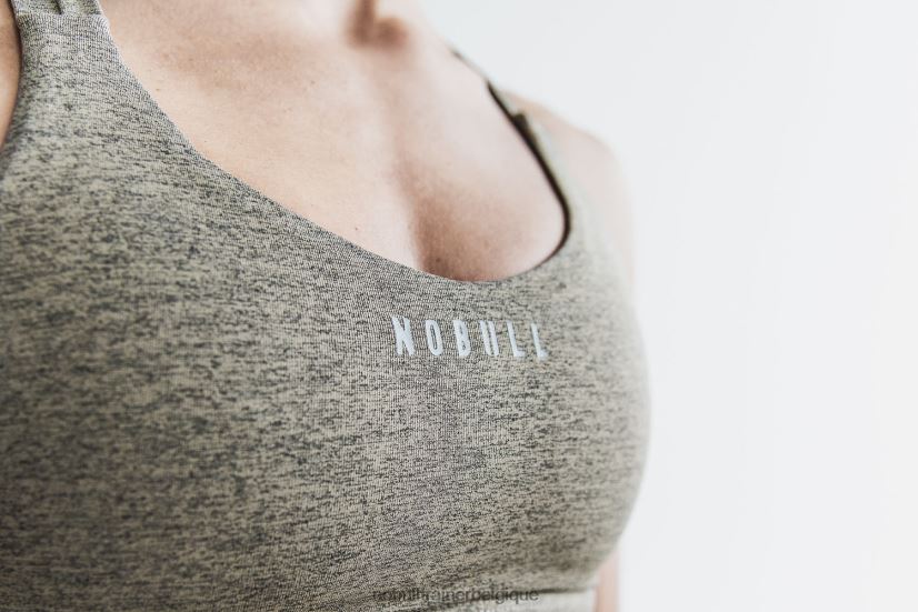 NOBULL soutien-gorge de sport Pace (peluche chiné) rock88R8PT1955