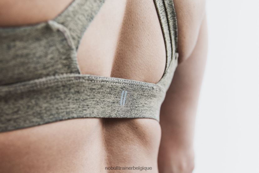 NOBULL soutien-gorge de sport Pace (peluche chiné) rock88R8PT1955
