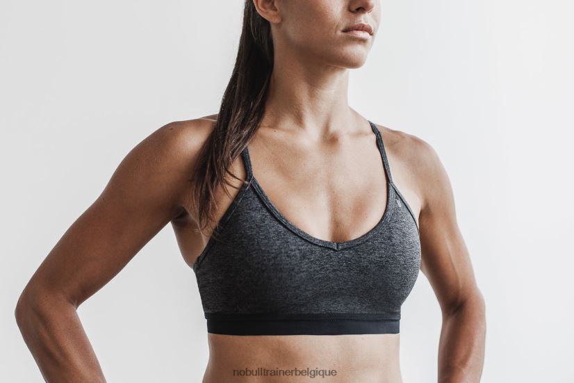 NOBULL soutien-gorge de sport col V (mat) anthracite88R8PT1853