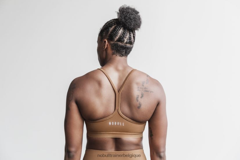 NOBULL soutien-gorge de sport col V (mat) caramel88R8PT1861