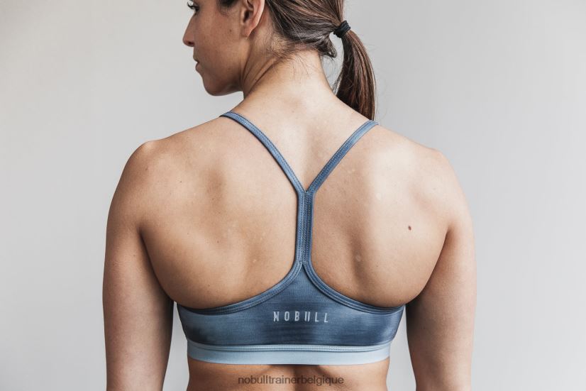 NOBULL soutien-gorge de sport col V (tie-dye) ardoise88R8PT1890