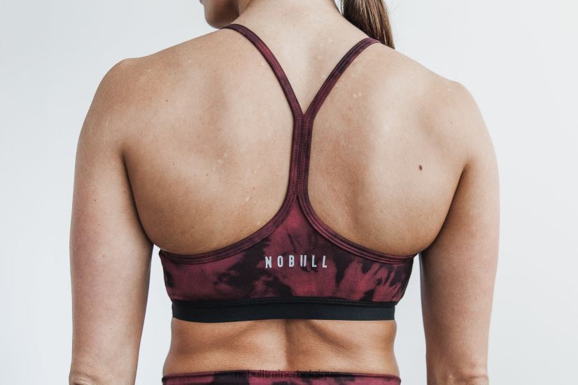 NOBULL soutien-gorge de sport col V (tie-dye) lave88R8PT1889