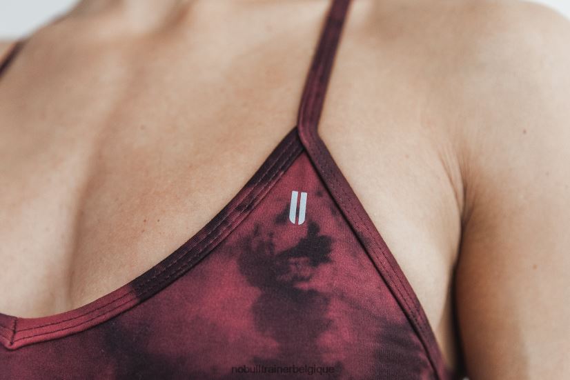 NOBULL soutien-gorge de sport col V (tie-dye) lave88R8PT1889