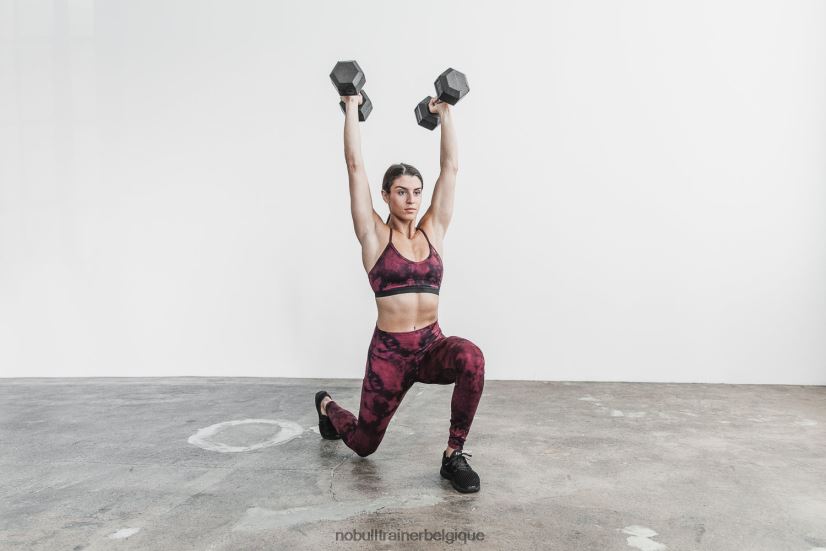 NOBULL soutien-gorge de sport col V (tie-dye) lave88R8PT1889