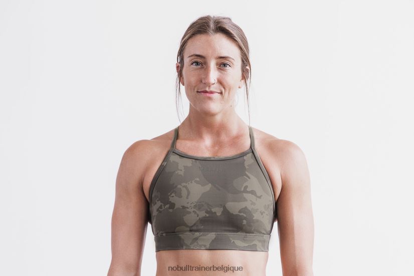 NOBULL soutien-gorge de sport à col montant (camouflage continental) rock88R8PT2047