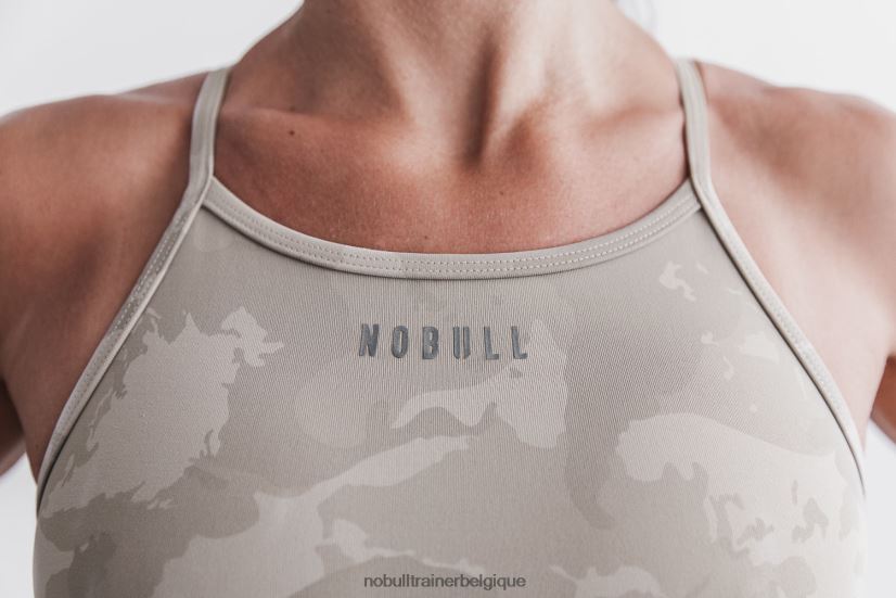 NOBULL soutien-gorge de sport à col montant (camouflage continental) taupe88R8PT2048