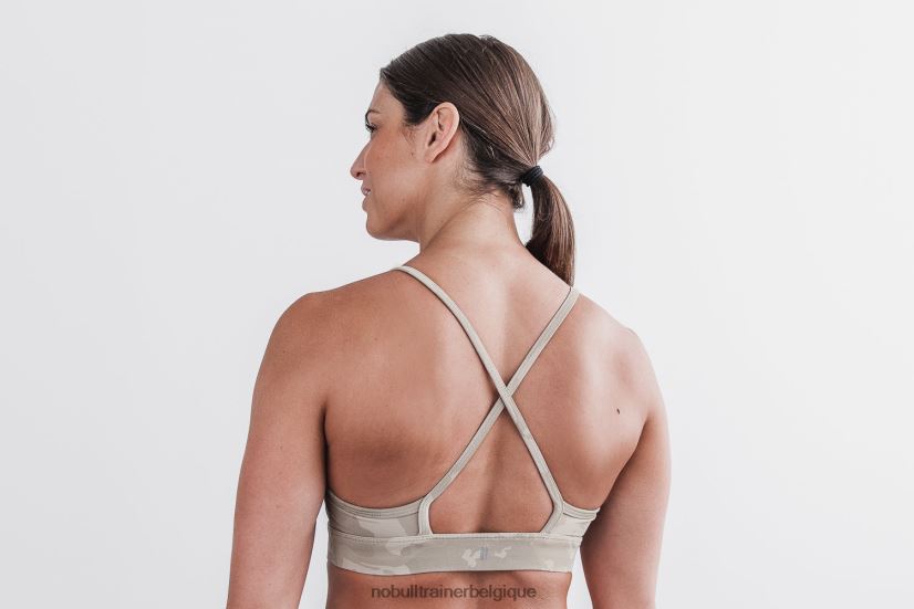 NOBULL soutien-gorge de sport à col montant (camouflage continental) taupe88R8PT2048