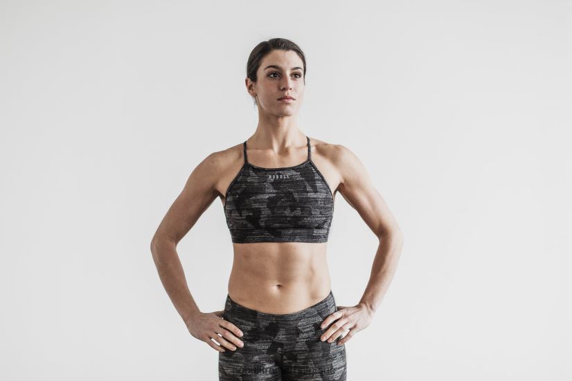 NOBULL soutien-gorge de sport à col montant (mélange) foncé88R8PT2770