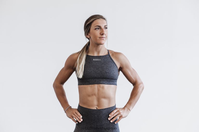 NOBULL soutien-gorge de sport à col montant (mat) anthracite88R8PT2487