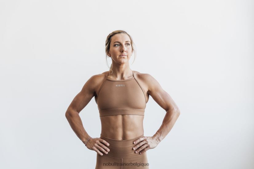 NOBULL soutien-gorge de sport col montant (mat) caramel88R8PT2484