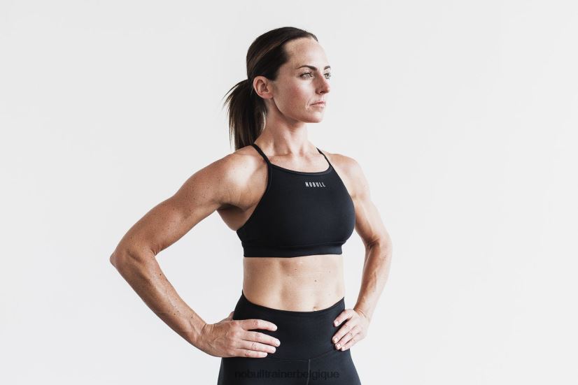 NOBULL soutien-gorge de sport col montant (mat) noir88R8PT2480