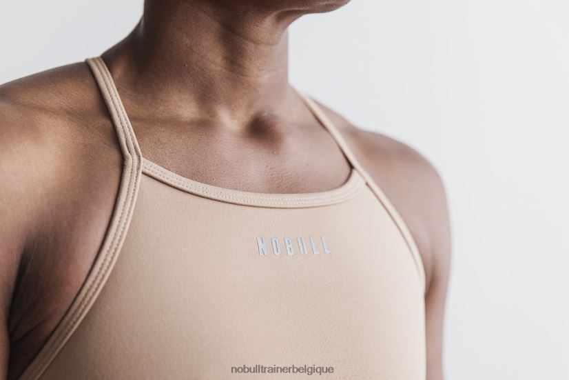NOBULL soutien-gorge de sport col montant (mat) sable88R8PT2486