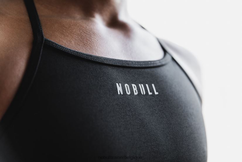 NOBULL soutien-gorge de sport à col montant (peluche chiné)88R8PT1903