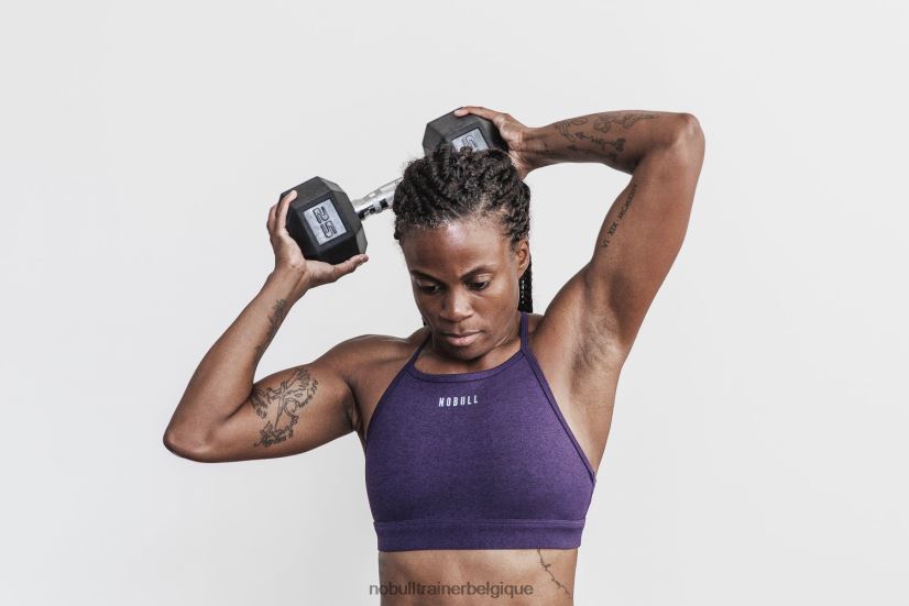 NOBULL soutien-gorge de sport à col montant (peluche chiné)88R8PT1907