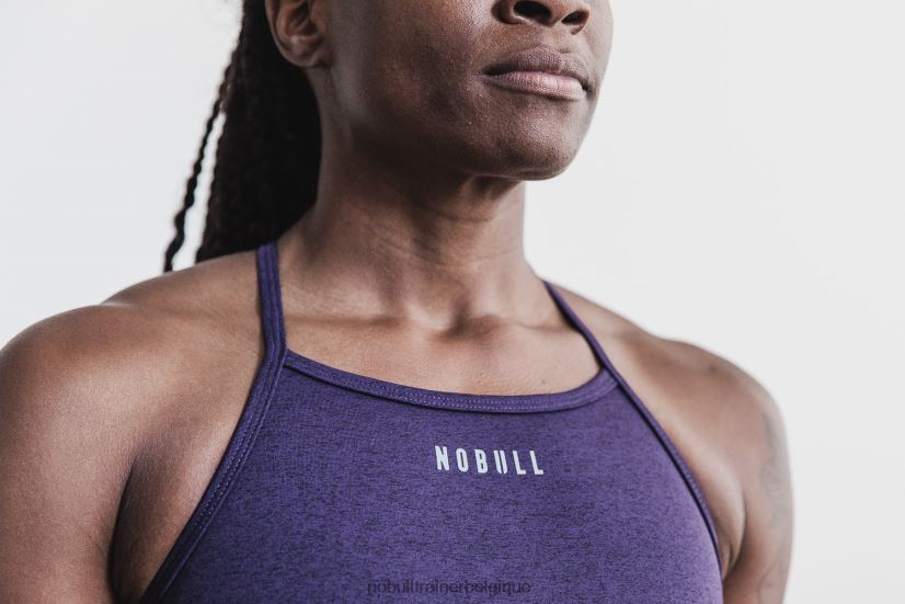 NOBULL soutien-gorge de sport à col montant (peluche chiné)88R8PT1907