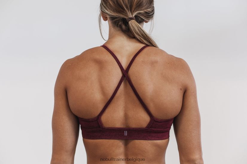 NOBULL soutien-gorge de sport à col montant (peluche chiné)88R8PT1909