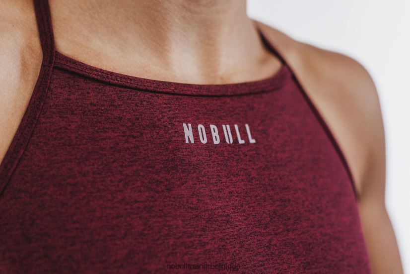 NOBULL soutien-gorge de sport à col montant (peluche chiné)88R8PT1909