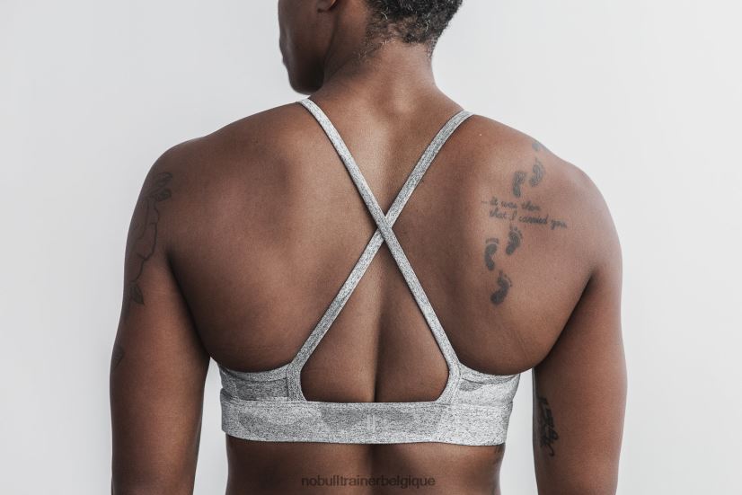 NOBULL soutien-gorge de sport à col montant (peluche chiné)88R8PT1914