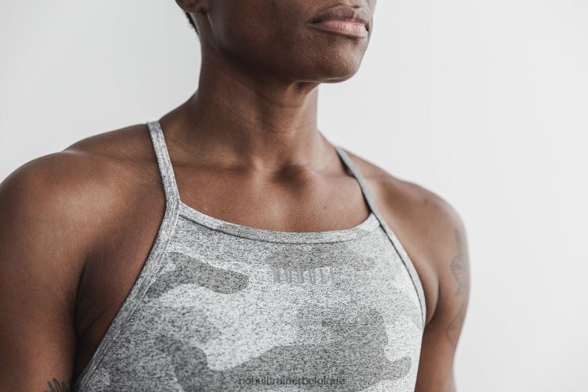 NOBULL soutien-gorge de sport à col montant (peluche chiné)88R8PT1914