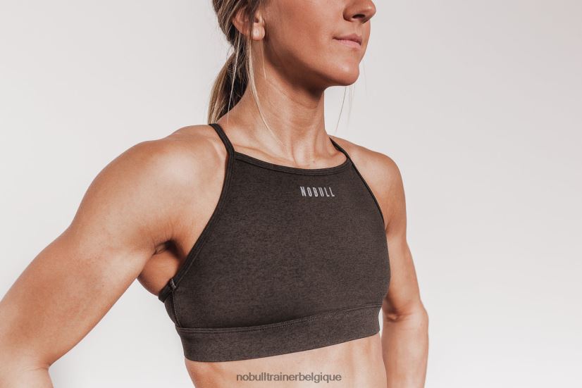 NOBULL soutien-gorge de sport à col montant (peluche chiné)88R8PT1918