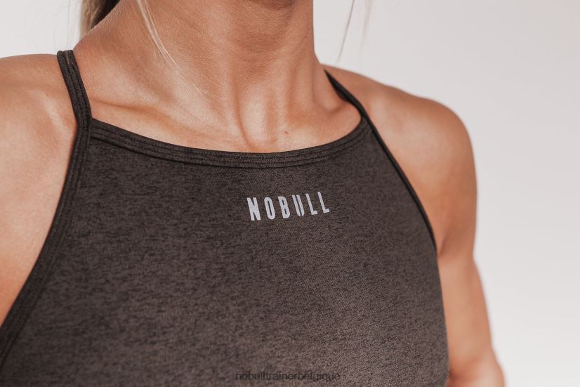 NOBULL soutien-gorge de sport à col montant (peluche chiné)88R8PT1918