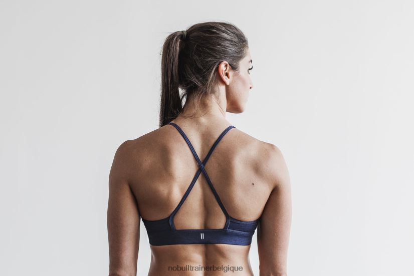 NOBULL soutien-gorge de sport à col montant (peluche chiné)88R8PT1918