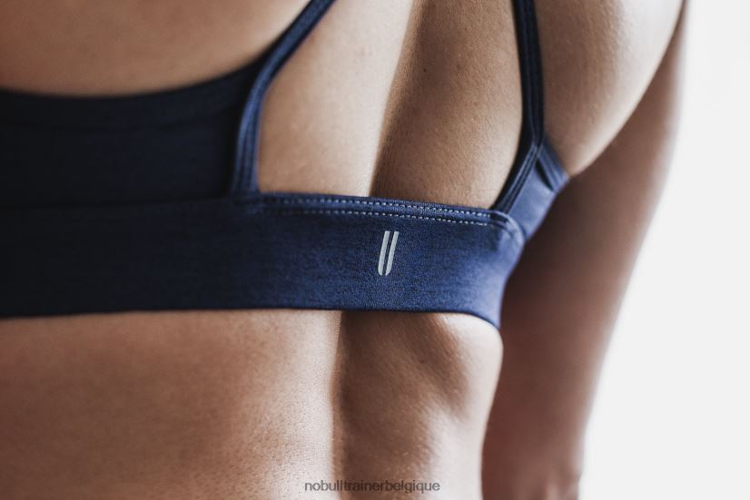 NOBULL soutien-gorge de sport à col montant (peluche chiné) profond88R8PT1904
