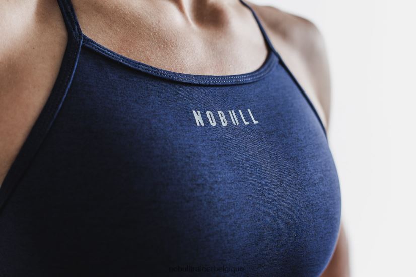 NOBULL soutien-gorge de sport à col montant (peluche chiné) profond88R8PT1904