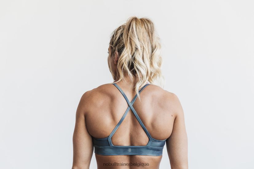 NOBULL soutien-gorge de sport col montant (tie-dye) ardoise88R8PT2093