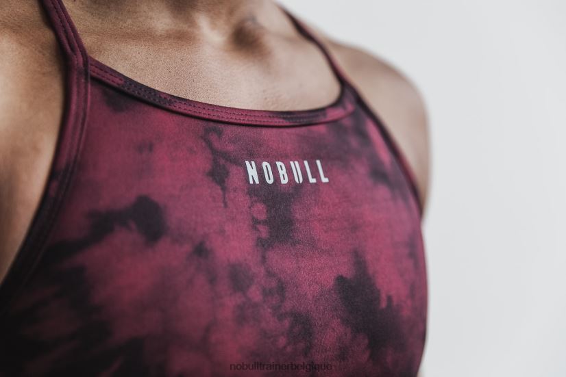 NOBULL soutien-gorge de sport col montant (tie-dye) lava88R8PT2094