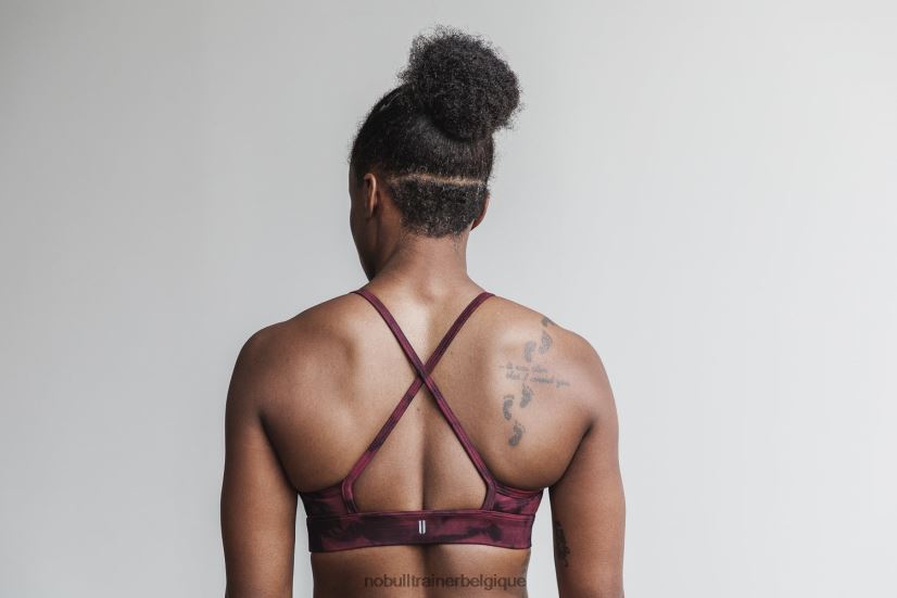 NOBULL soutien-gorge de sport col montant (tie-dye) lava88R8PT2094