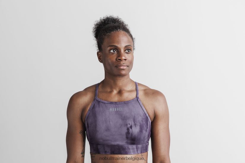 NOBULL soutien-gorge de sport col montant (tie-dye) nightshade88R8PT2095
