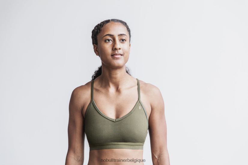 NOBULL soutien-gorge de sport col v (mat) army88R8PT1852