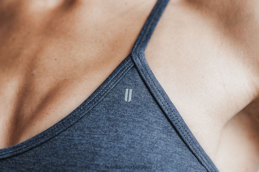 NOBULL soutien-gorge de sport col v (mat) minuit88R8PT1858