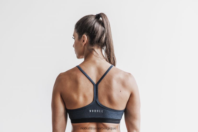 NOBULL soutien-gorge de sport col v (mat) minuit88R8PT1858