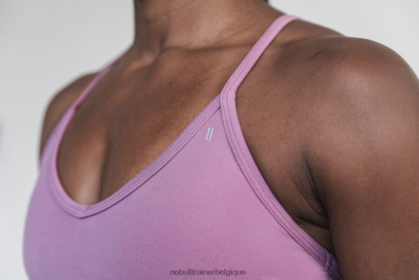 NOBULL soutien-gorge de sport col v (mat) orchidée88R8PT1863