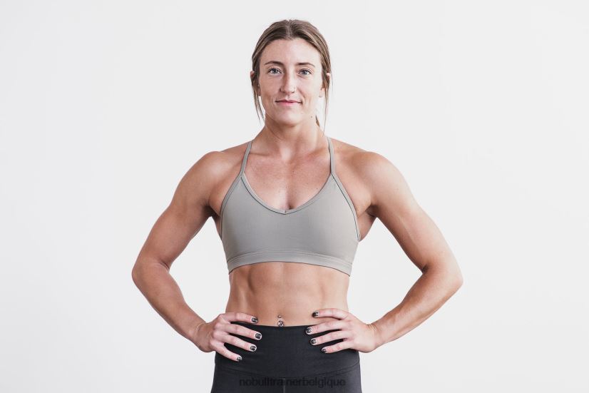 NOBULL soutien-gorge de sport col v (mat) rock88R8PT1850