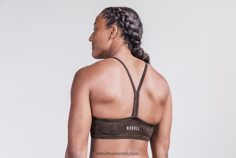 NOBULL soutien-gorge de sport dos nu (camouflage continental) espresso88R8PT2046