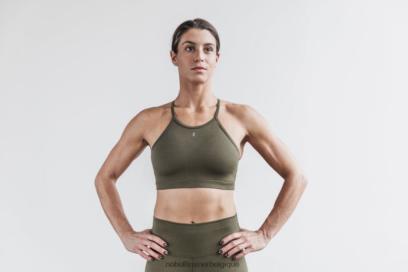 NOBULL soutien-gorge de sport dos nu (mat) army88R8PT1880