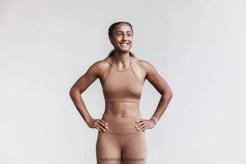 NOBULL soutien-gorge de sport dos nu (mat) caramel88R8PT1882