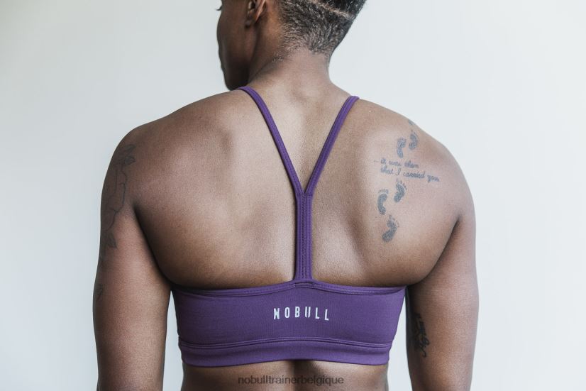 NOBULL soutien-gorge de sport dos nu (mat) prune88R8PT1881