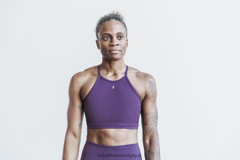 NOBULL soutien-gorge de sport dos nu (mat) prune88R8PT1881