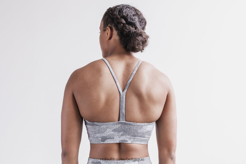 NOBULL soutien-gorge de sport dos nu (peluche chiné)88R8PT1936