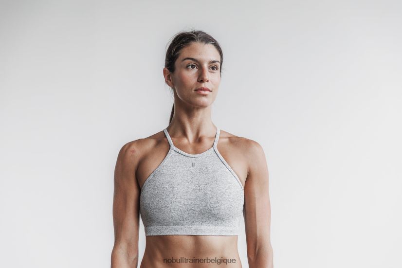 NOBULL soutien-gorge de sport dos nu (peluche chiné)88R8PT1937 - Cliquez sur l'image pour la fermer