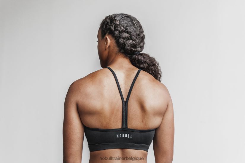 NOBULL soutien-gorge de sport dos nu (peluche chiné)88R8PT1939