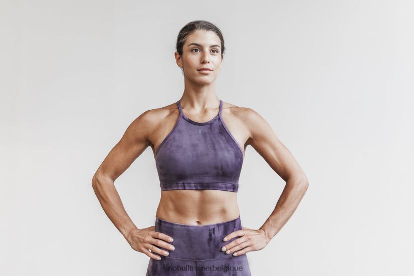 NOBULL soutien-gorge de sport dos nu (tie-dye) morelle88R8PT2308