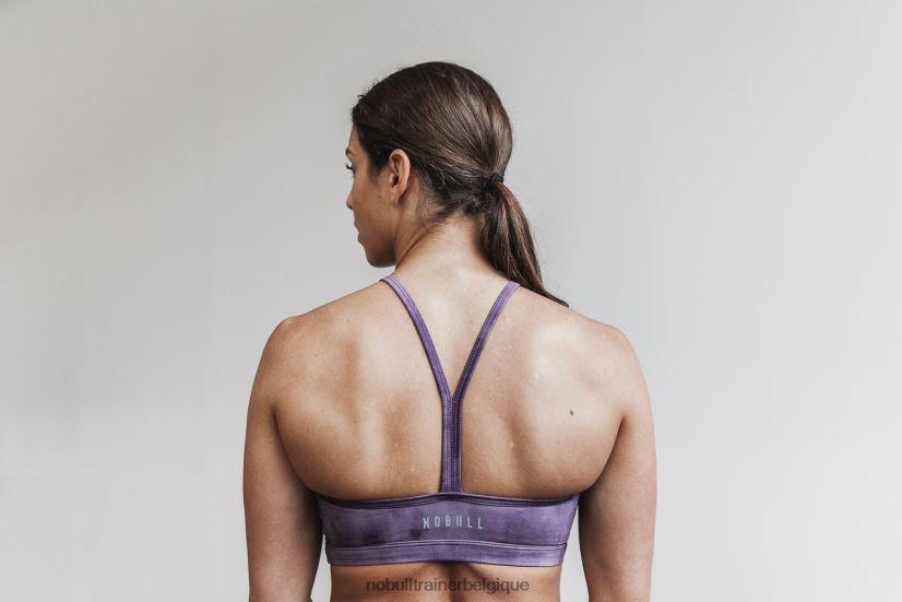 NOBULL soutien-gorge de sport dos nu (tie-dye) morelle88R8PT2308