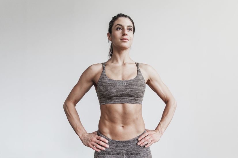 NOBULL soutien-gorge de sport (mélange) café88R8PT2844