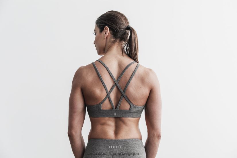 NOBULL soutien-gorge de sport (peluche chiné) gris88R8PT2525