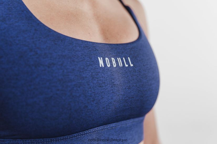 NOBULL soutien-gorge de sport (peluche chiné) profond88R8PT2530